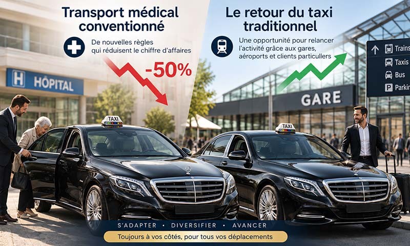 Taxis conventionnés : comment la réforme du transport sanitaire bouleverse leur chiffre d’affaires